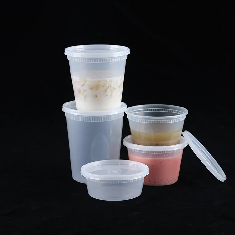 16 oz biodegradable stackable disposable commercial takeaway soup cup with sealing cover