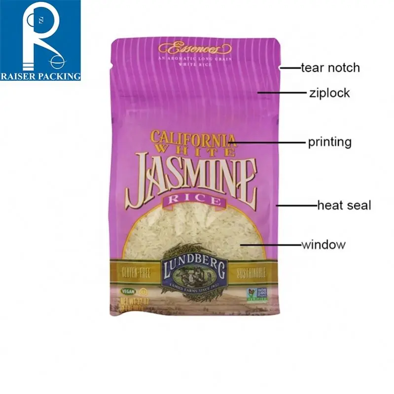 Food product type and bag packaging classic jasmine rice/rice bag 1kg 3kg 5kg