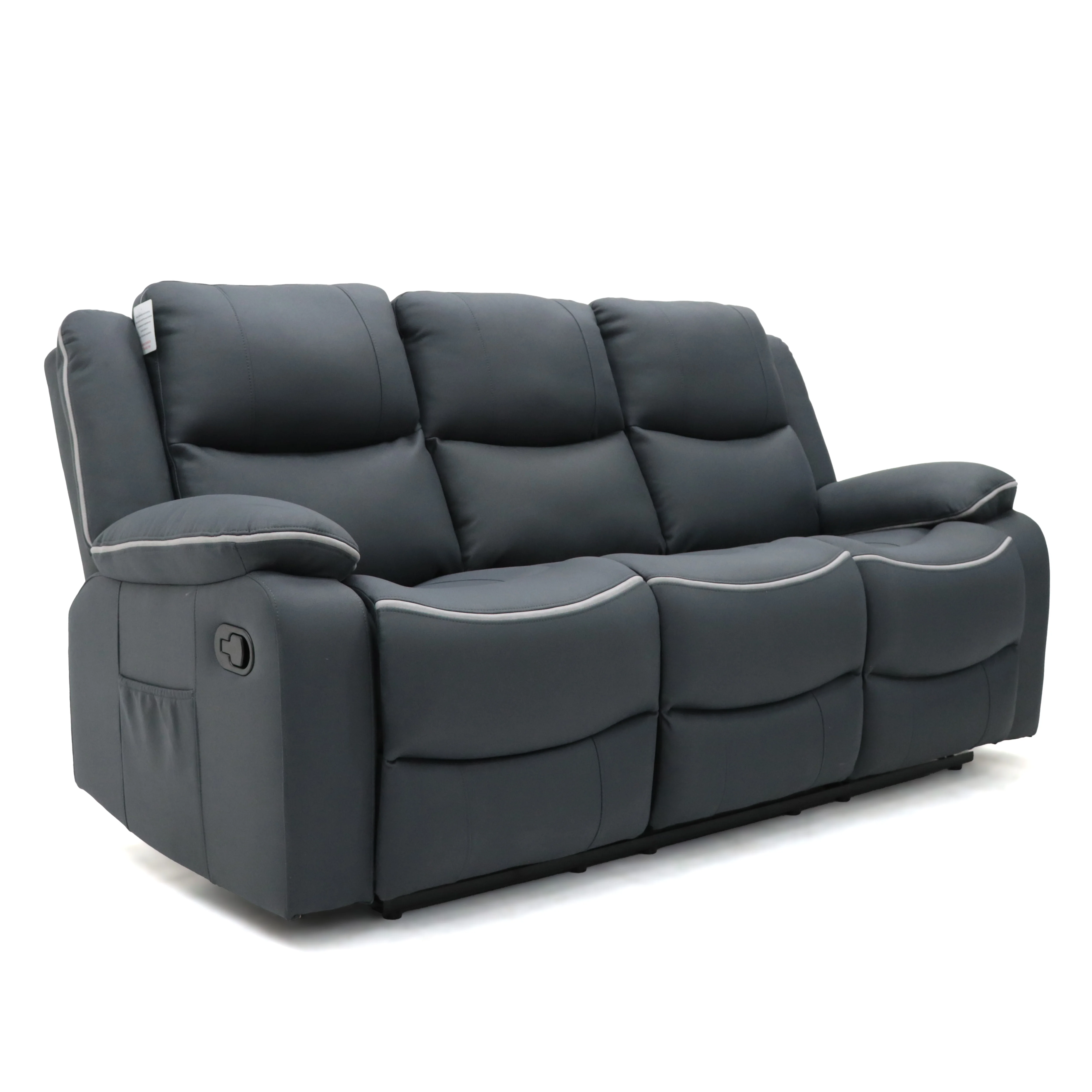 Geeksofa 3+2+1 Modern Tech Fabric Power Electric Recliner Sofa Set for Living Room Furniture
