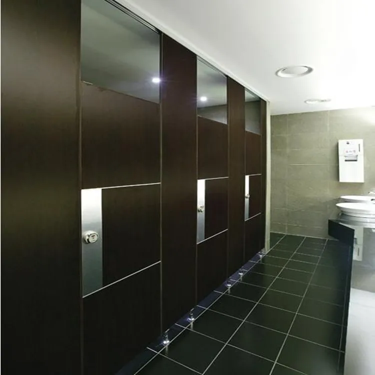 customized compact laminate public toilet partition HPL waterproof and stain resistant phenolic resin boards