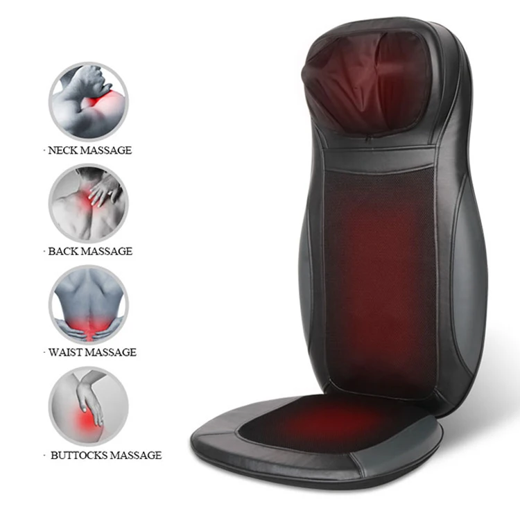 Air Pressure Rolling Back Shiatsu Seat Vibration Car Home Portable Seat 3d Massage Cushion