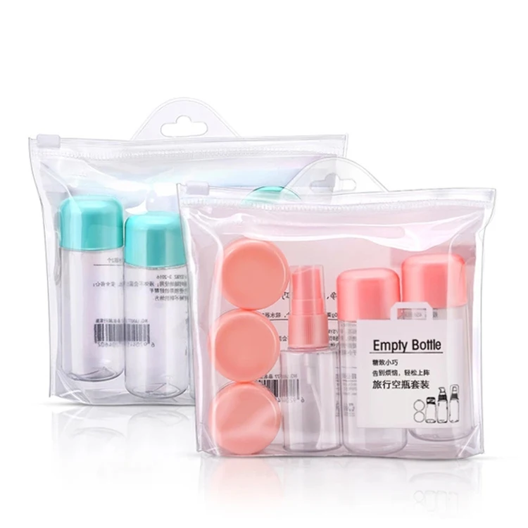 Flat Empty Packing Plastic Cosmetic Portable Lakeproof Pet 80ml Squeezable Size Lotion Shampoo Soft Silicone Travel Bottle