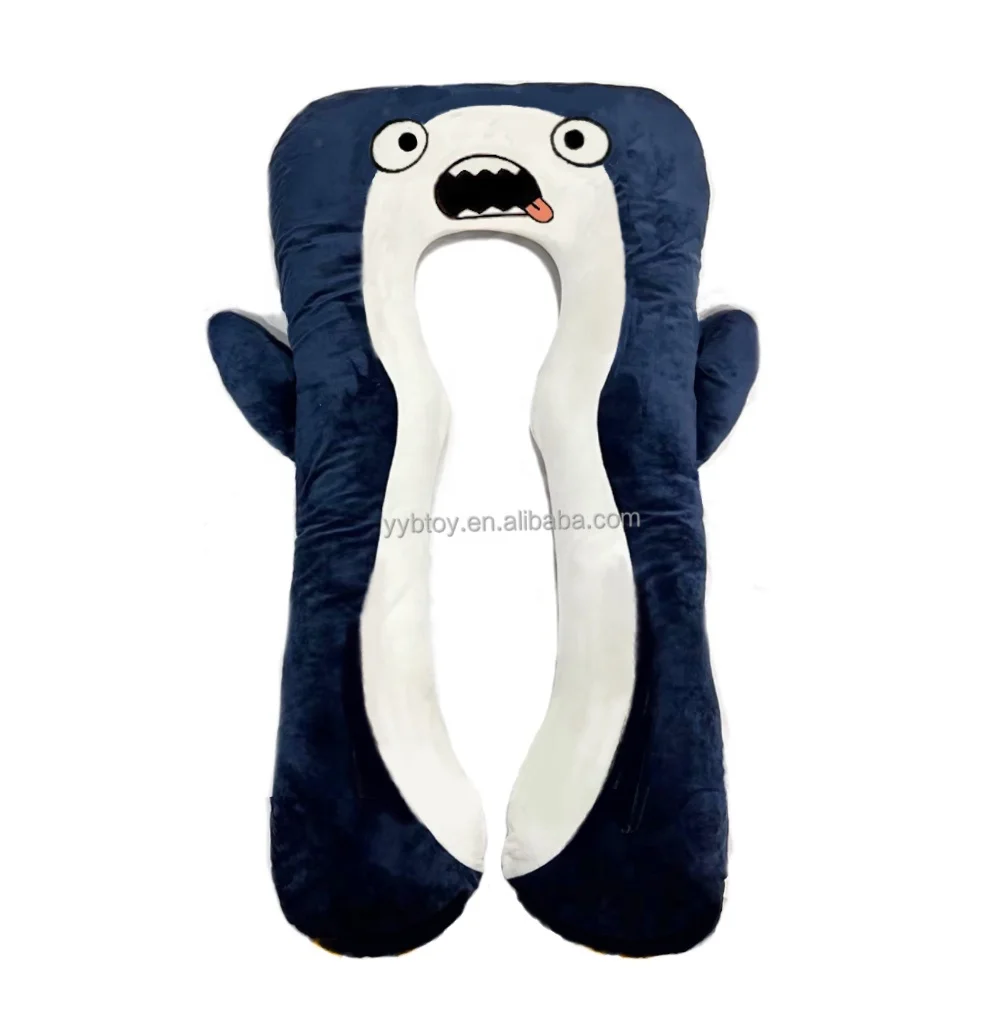Customized soft plush animal pillow stuffed big pillow penguin doll toy plush warm pillow sleeping toy for kid