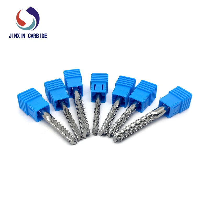 Tungsten Carbide End Mill CNC 3.175mm PCB Corn Milling Cutters for Wood