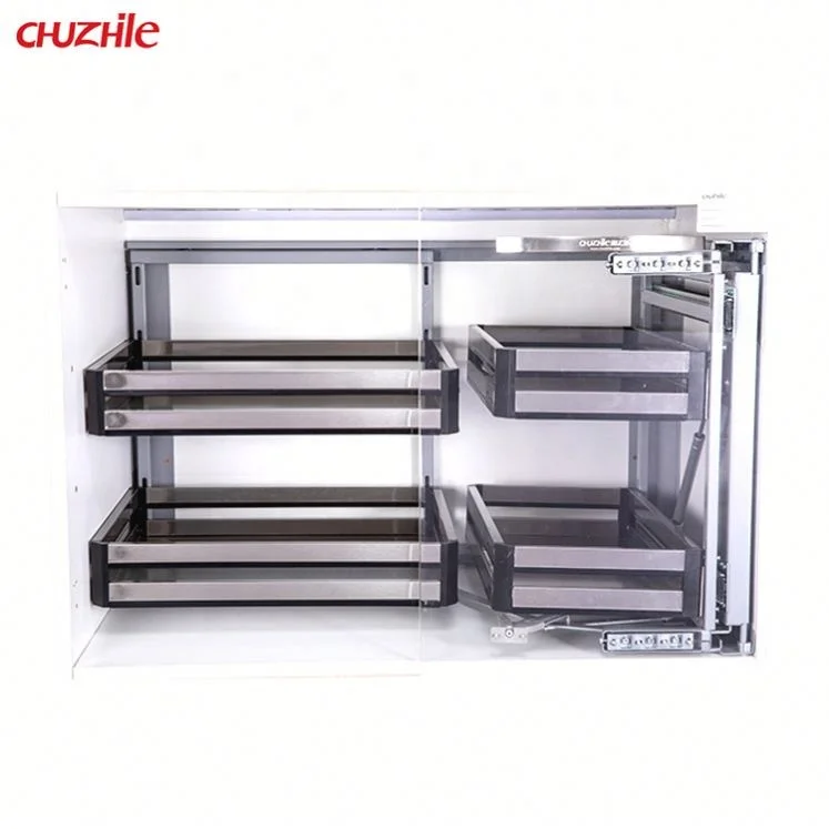 High Quality Magic Corner Functional Hardware kitchen cabinet pull out basket