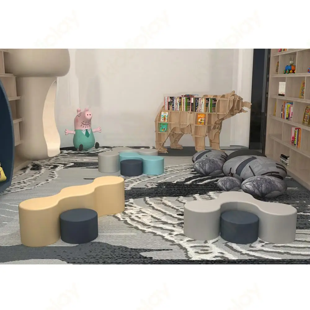 
indoor soft playground Kids living room furniture set soft chair 