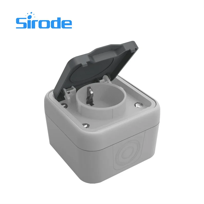 Sirode Европейская стандартная розетка SCHUKO 1 комплект канал выходная серого цвета серии