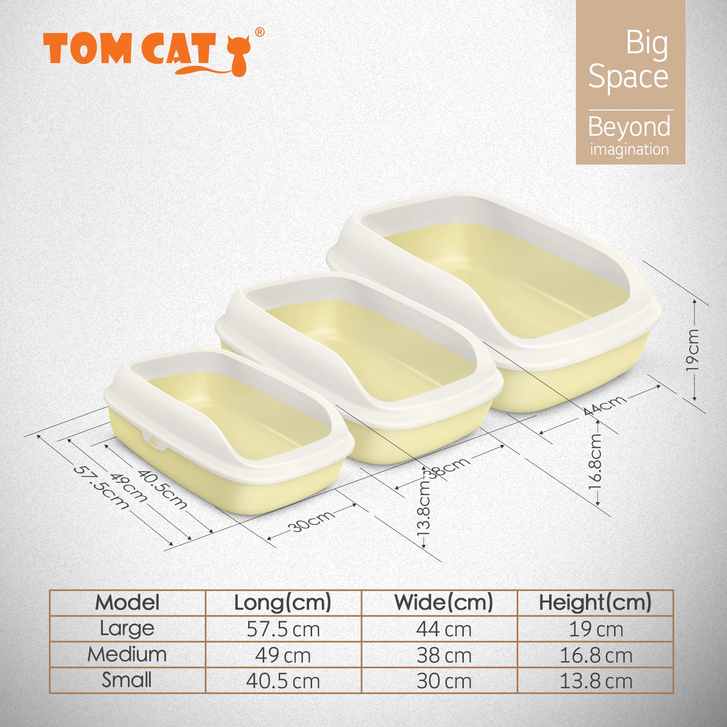 PAKEWAY cheap price open design large cat litter bathtub cat toilet box pet training tray for cat