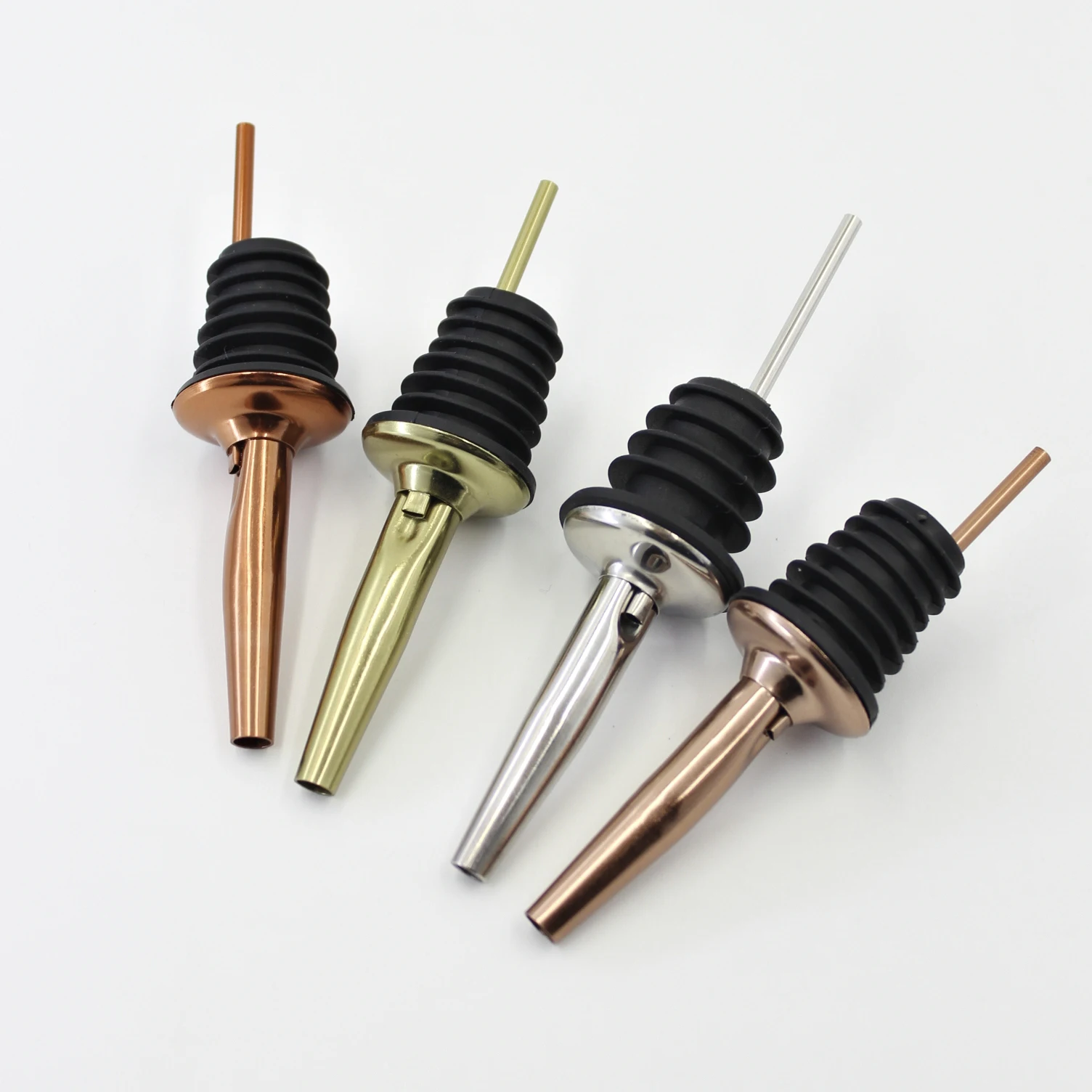 Stainless Steel Champagne Red Wine Drink Stoppers Bottle Pourers Cork Spout Wine Stopper Cocktail Bar Accessories