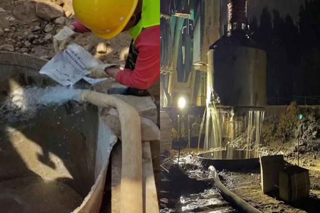 LIMTA drilling fluid polymer mud for wet pile construction