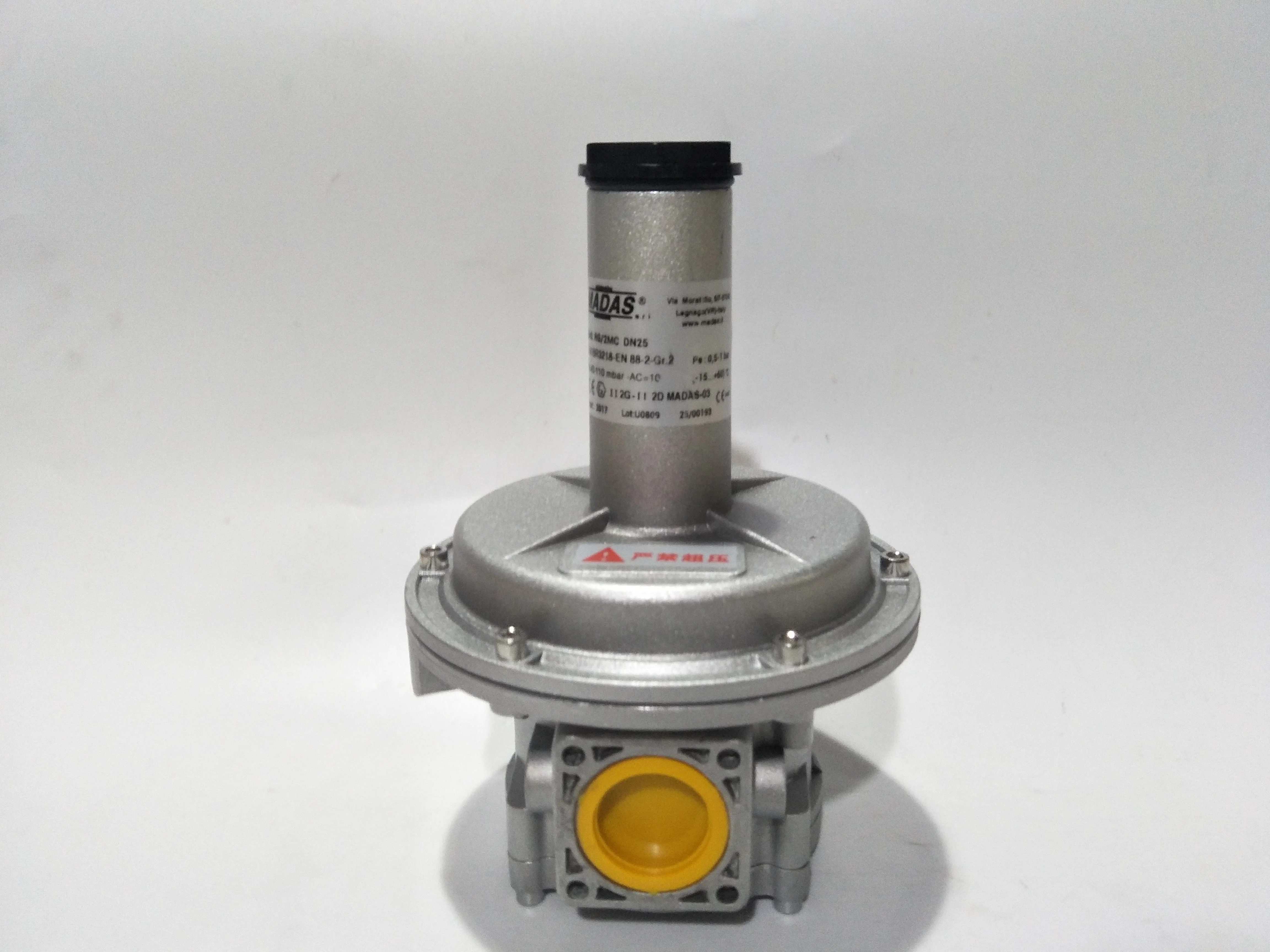 MADAS Madagascar RC07 burner pressure regulator valve VCG safety relief valve Gas overpressure safety relief valve