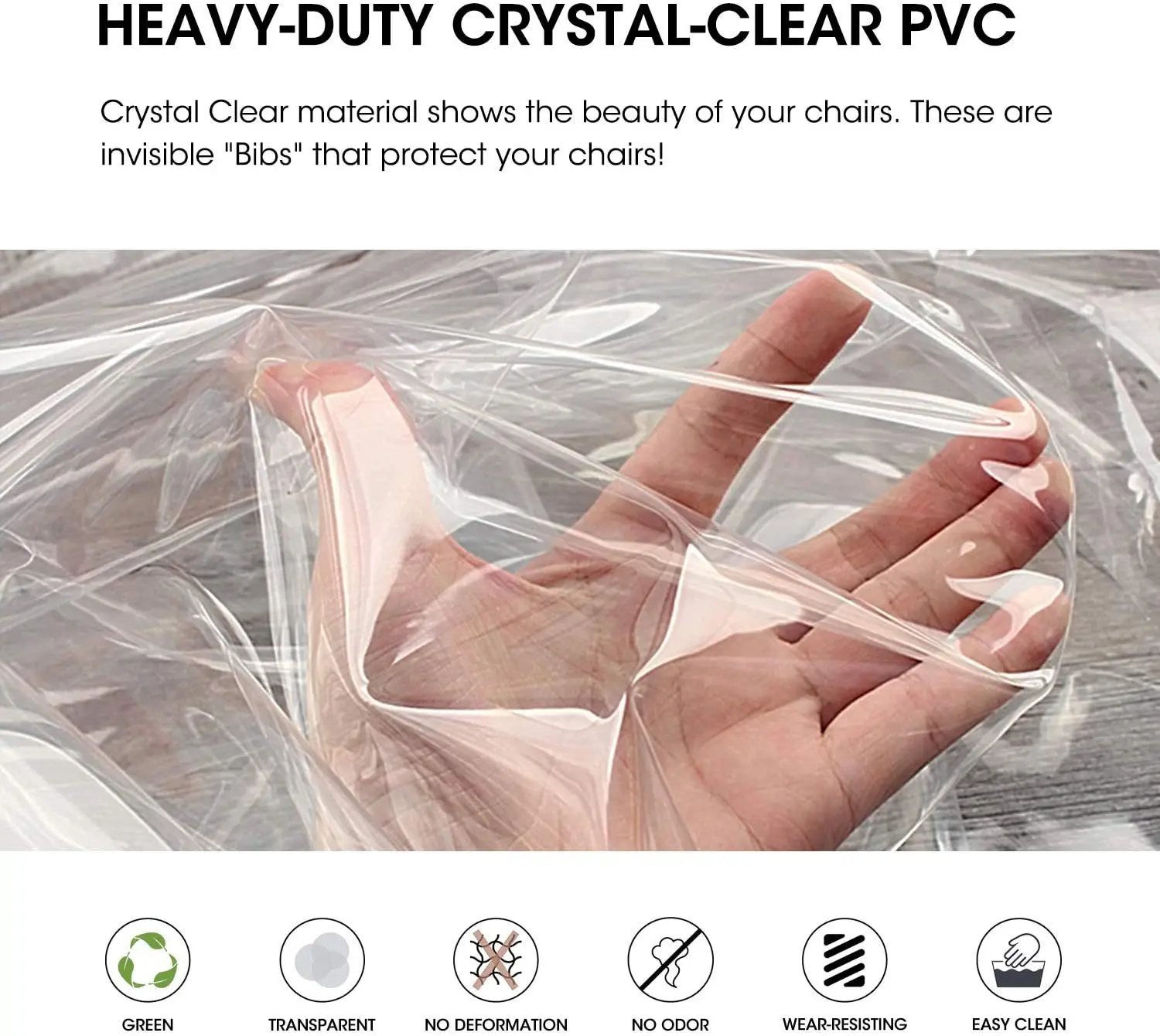 Регулируемый ремень для большинства стандартных прозрачных чехлов для стульев, водонепроницаемые чехлы, защита для стульев