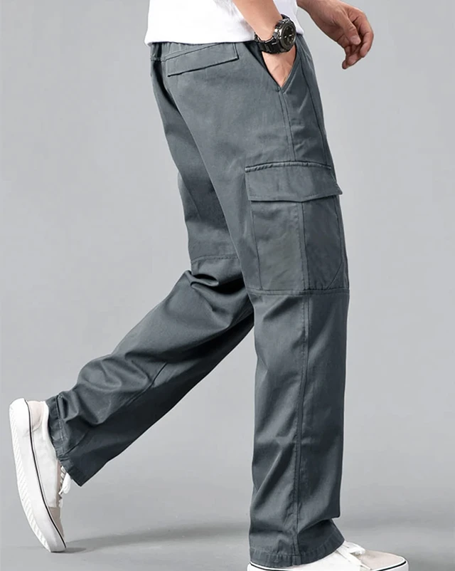 Custom Men Quick Dry Drawstring Waist Hiking Multi Pocket Outdoor Climbing Camping Cargo Pants