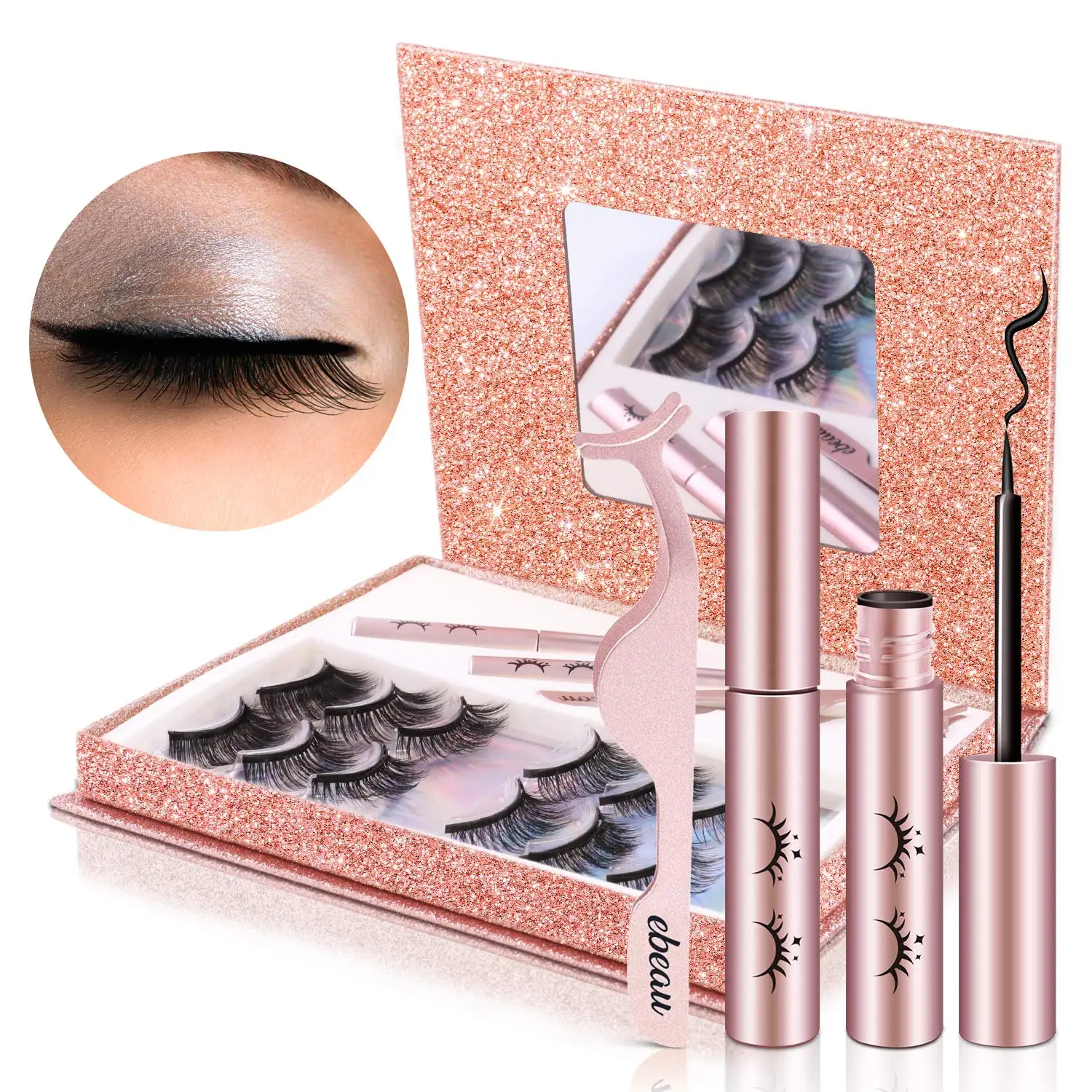 Cruelty Free  Magnetic Eyelash Glue Pen And Lashes 3D Wholesale Eyelash Vendor Customized Boxes Magnet