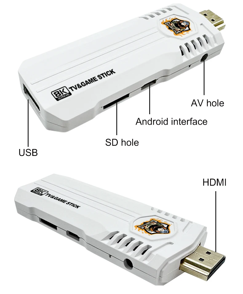 K8PRO Dual System Android 121 ATV Game Box H313 CPU 2GB RAM 16GB Storage 8K UHD Output Dual WiFi BT40 40000 Games 3D PSP Support