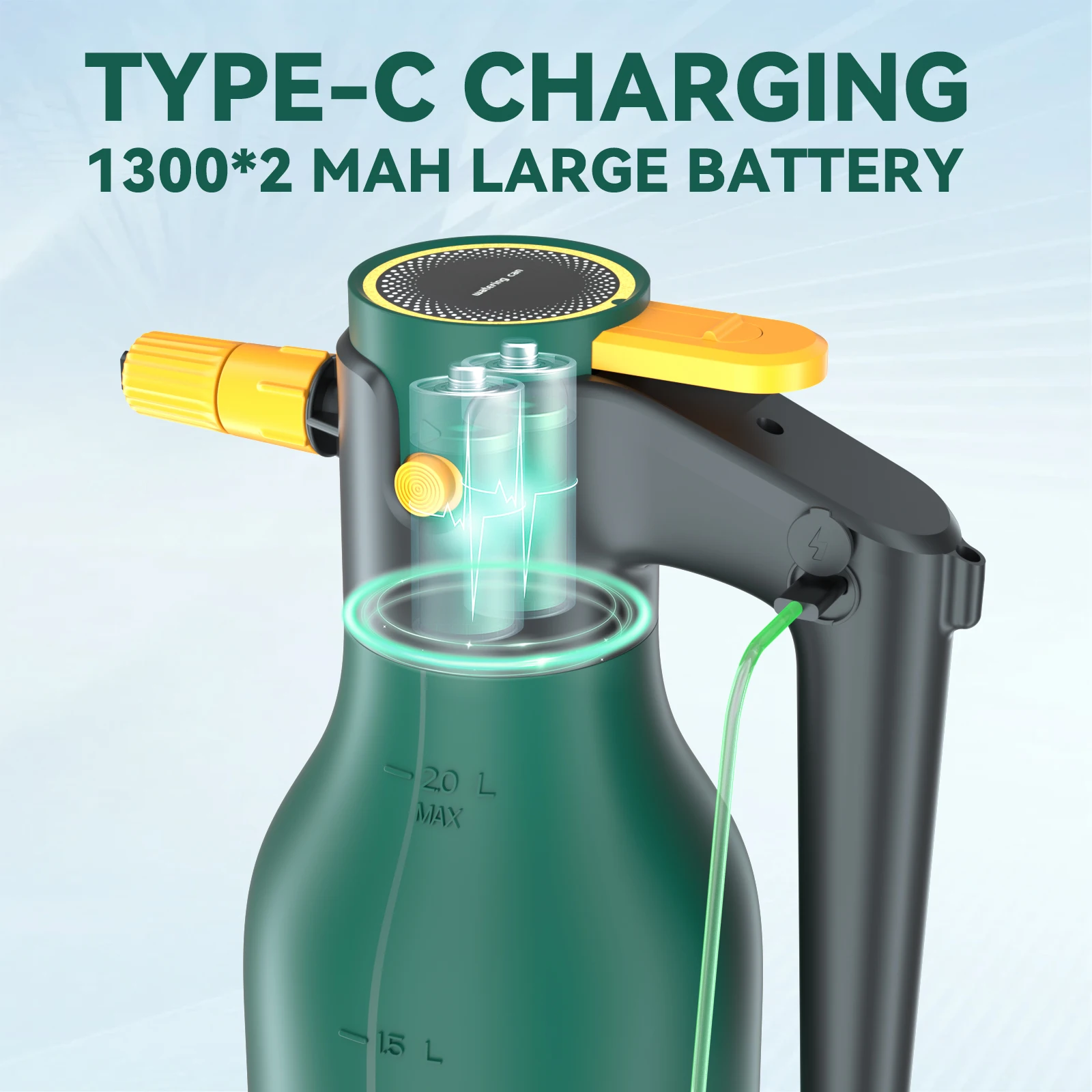 High Pressure 2L Hand Pump Foam Sprayer And Electric Foam Cannon Snow Foam Car Wash Spray Bottle Car Window Cleaning