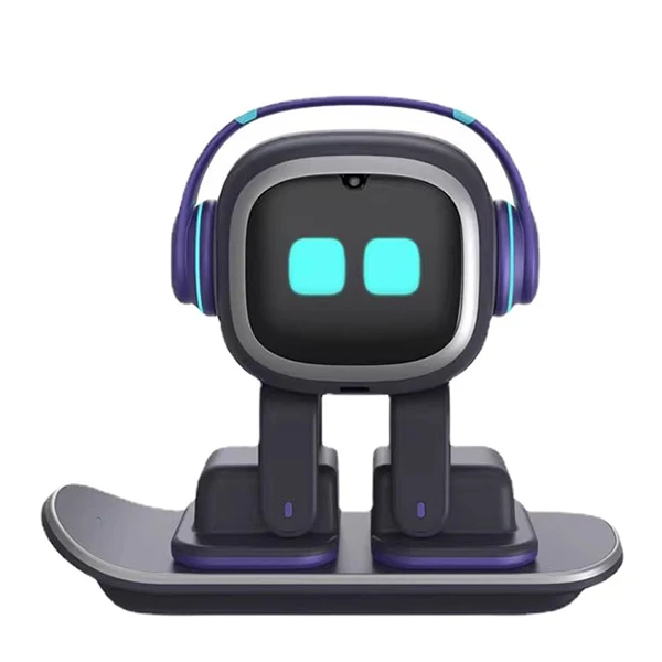 Эмо робот Интеллектуальный эмоциональный интерактивный голос Ai игрушки Дети сопровождают домашнее животное вектор