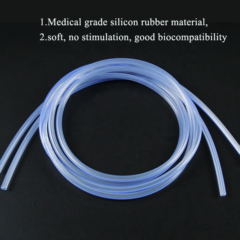 Silicone tube blue x-ray imaging line silicone tube for drainage device Cross drainage silicone tube