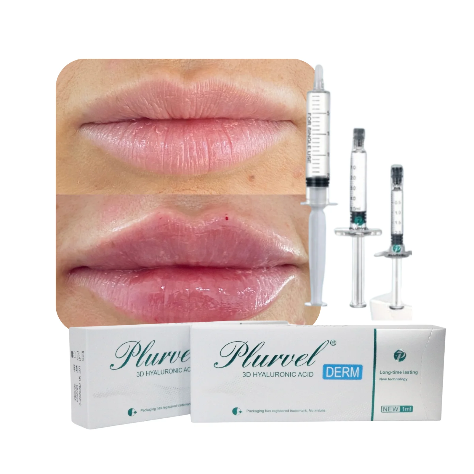 PLURVEL Hot Sale DERM 1ml Hot Sale Neuramis Deep Filler Facial Injection Dermal Filler Ha