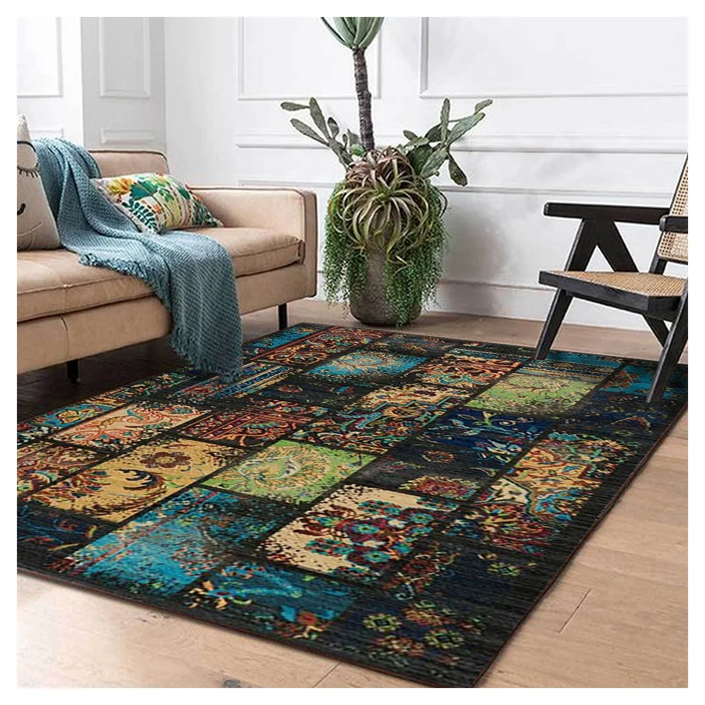 Super soft 3D Printed Persian Custom Low Price Carpets and Rugs Retro Oriental Floor Rugs Carpet Machine Made Turkey Door Mat