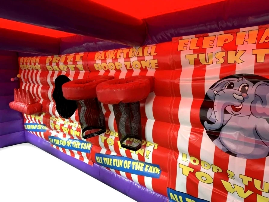 Carnival 4 in 1 Interactive Games Air Juggler/Prize Dart /Basketball Inflatable Sport Games