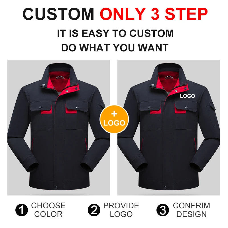 Cargos Set Long Sleeve Jacket Cargo Pants with Pocket Men Work Out Clothes for Ladies Mascot Workwear