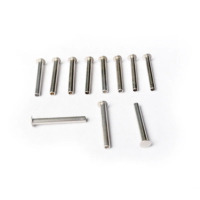 Carbon Steel Zinc Plated Semi Hollow Tubular Rivet Semi Tubular Rivet For Snap Button