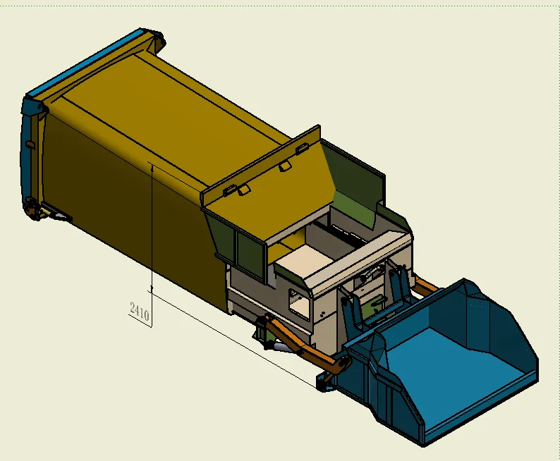 9m3 12m3 18m3 Garbage Compactor Bin Large Waste Treatment Machine for Sale