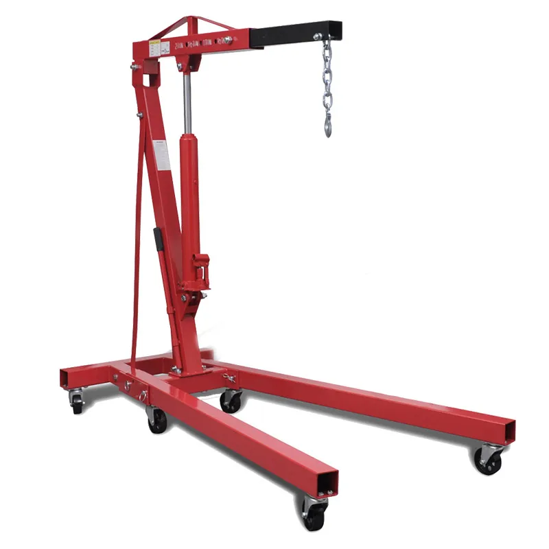 workshop hydraulic shop crane 1ton engine crane in stock
