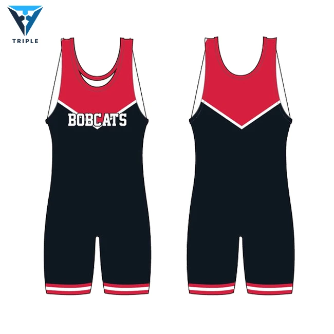 custom full professional cool dry youth wholesale wrestling singlet