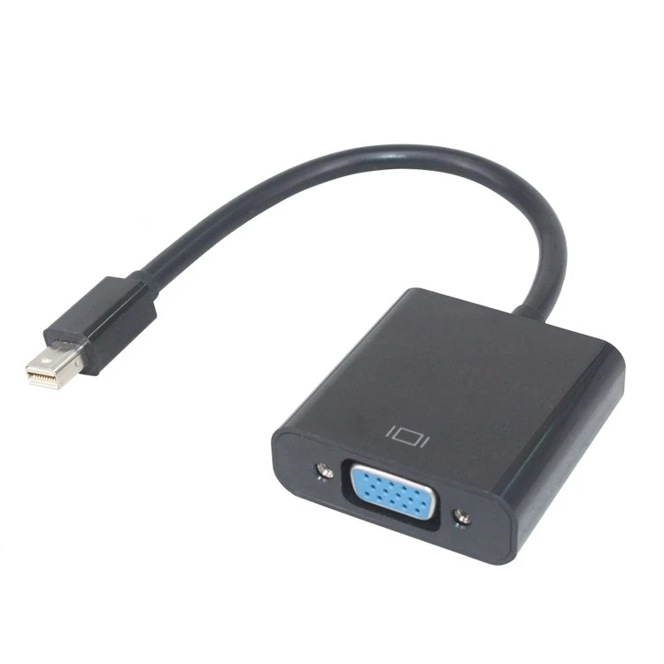 Mini DisplayPort to VGA Mini DP Display Port to VGA Male to Female Adapter Compatible for ThinkPad SurfacePro PC