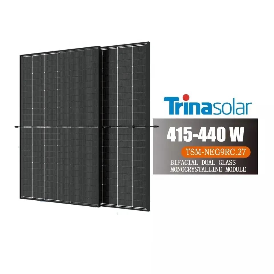 Trina Vertex S+ N type TOPCon double glass  435w 440w 445w 450w 450 watt all black Trina Solar Panel For Europe