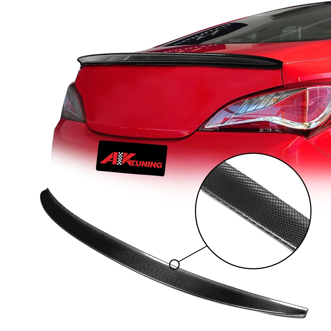 Спойлер из углеродного волокна для 2010-2016 Hyundai Genesis Coupe