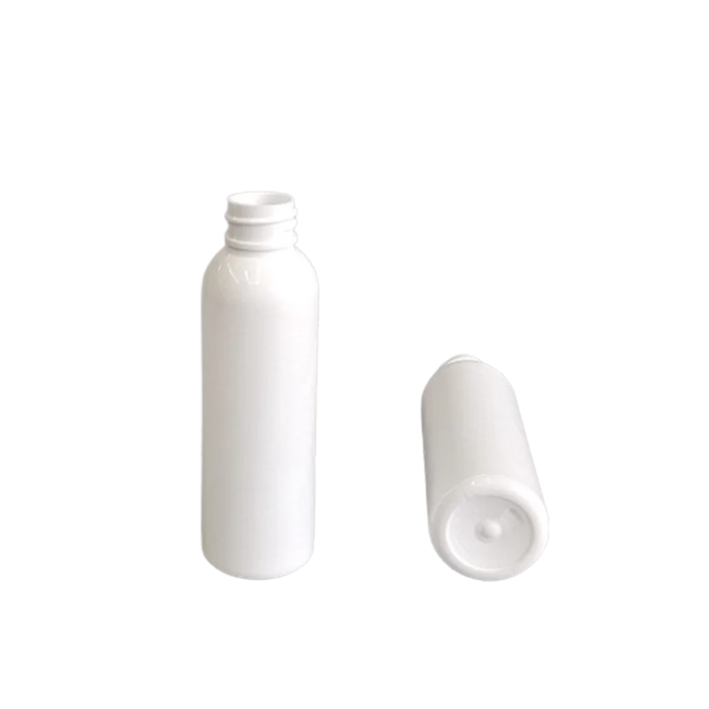 60ml PET clear cosmo round bottle with cap