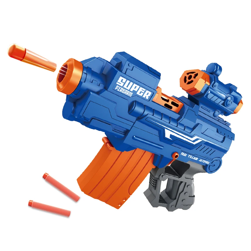 Soft Bullet Gun Toy with 16PCS Soft Foam Darts Electric Shooting Gun for Boys Indoor/Outdoor Game