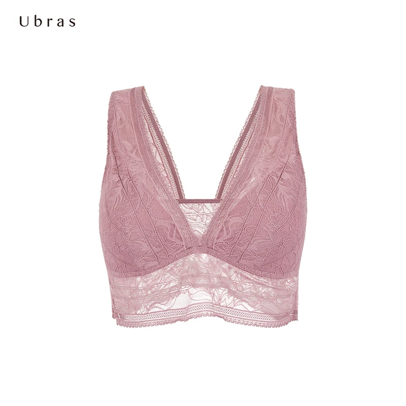 
Ubras Simple & Sexy Exquisite Craftsmanship UX114169 Vest Lace Underwear for Women 