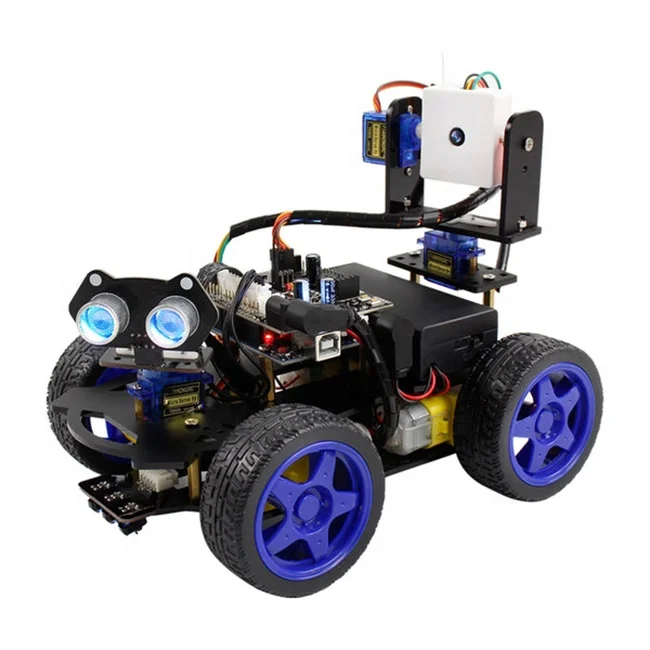 4WD Roboduino R3 умный робот с Wi-Fi камерой совместим с Ardu ino сборка игрушка