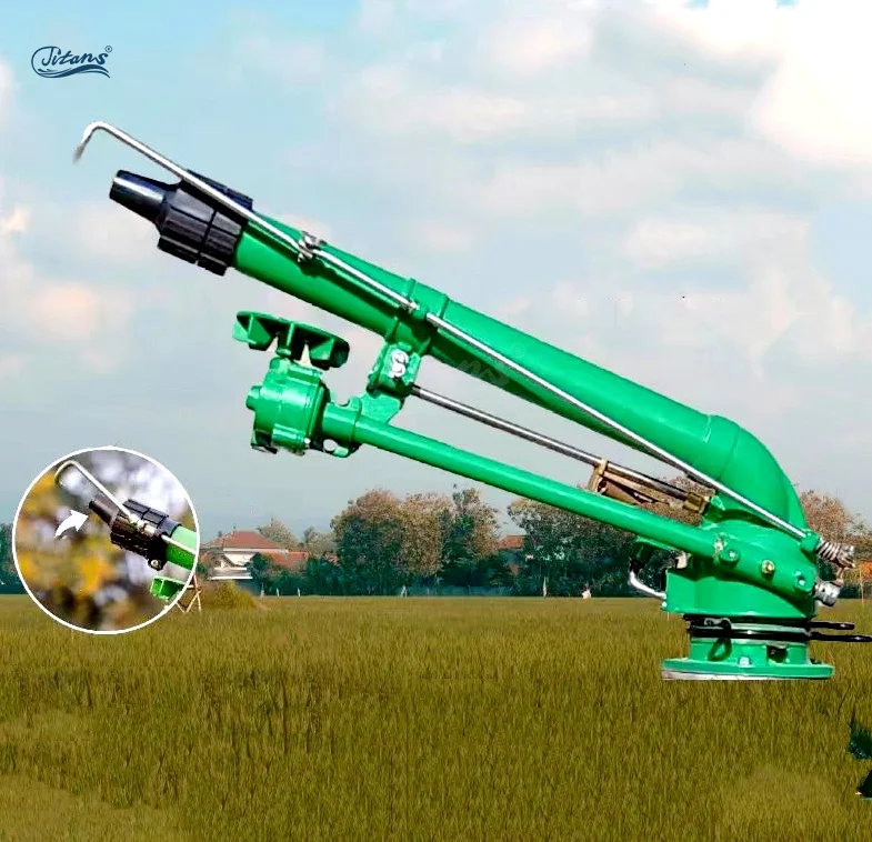 Titans 65M Rain Gun Long-Range Rotating Oscillating Irrigation System Agriculture Farm Adjustable