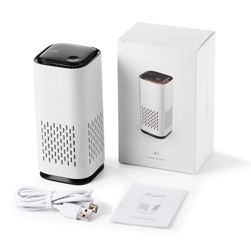 Portable Car USB Air Purifier Deodorization Sterilizer Household Mini Air Purifier