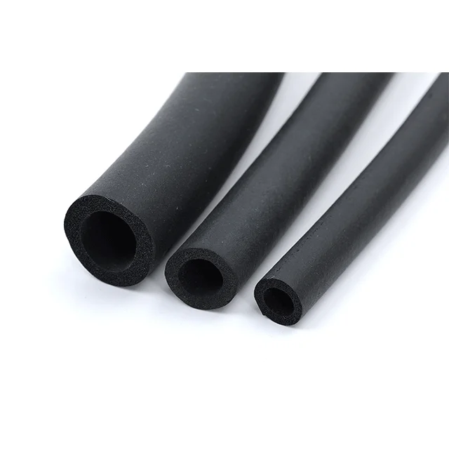 Top quality EPDM Round Foam  hollow rubber sealing strip