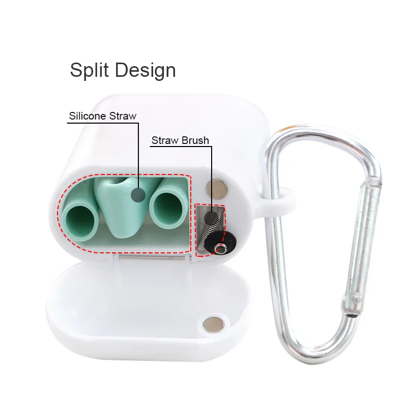 
Bpa free silicone foldable drinking straw reusable straw drinking straw reusable 