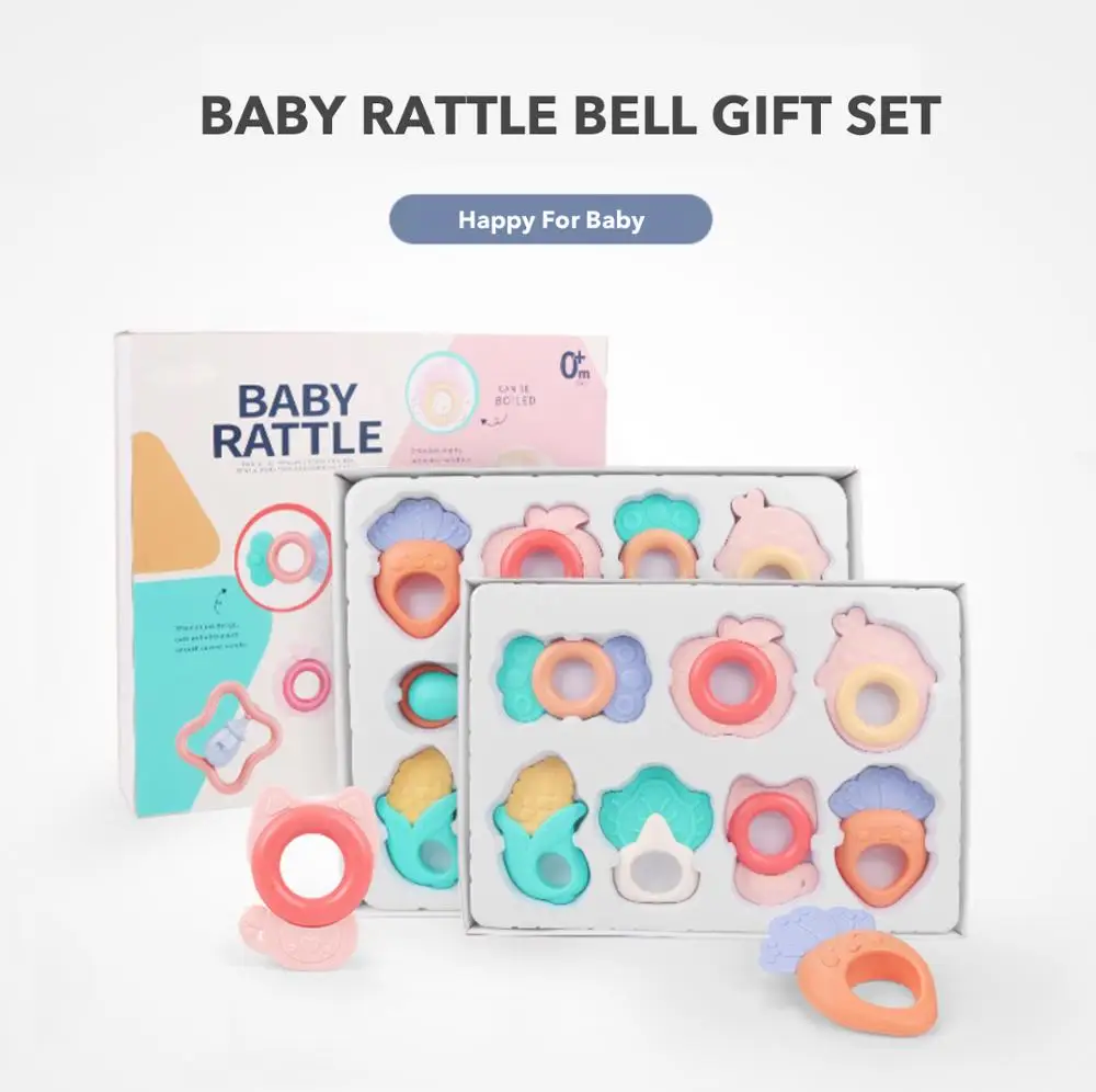 
baby hand bell colorful gift box 