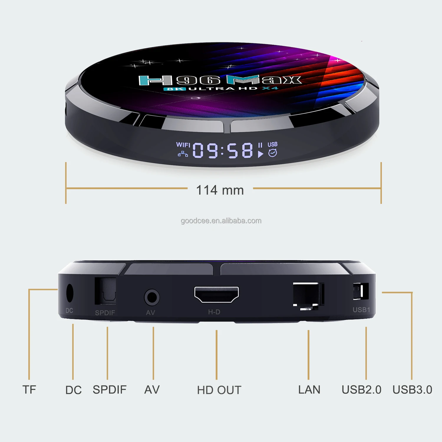 STB OTT Tvbox 8k H96max X4 Android 11.0 2G 4G RAM 16G 32G 64G ROM Amlogic s905x4 Android Tv Box