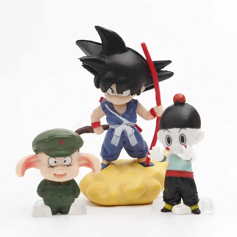 Wholesale 8pcs/set DBZ Broly figure 8 figures in cartoon pvc anime DBZ goku toy figure for decoration