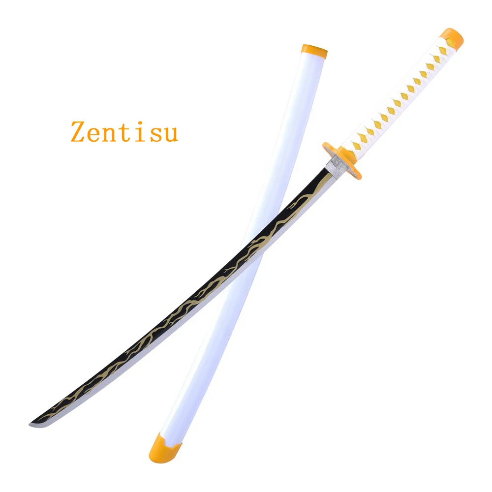 Wholesale Bamboo Blade Anime cosplay Sword Anime Sword Katana for Demon Slayer Agatsuma Zenitsu