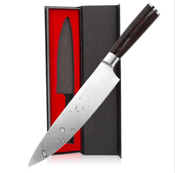 Quality 8 Inch High Carbon German Stainless Steel Chef Knife with Ergonomic Handle