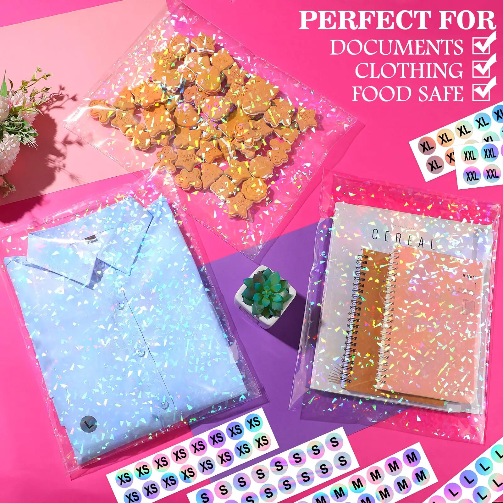 Wholesale Clear Self Seal Adhesive Cello Cellophane Resealable Plastic Opp Bag