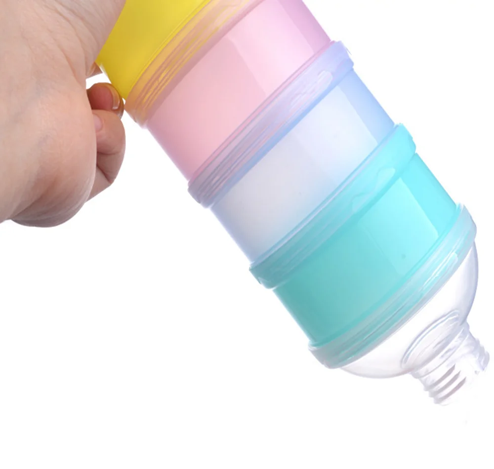 Reduction Sale Portable Snack Boxes Hold Milk Powder Container Three layers Baby Milk Powder Box