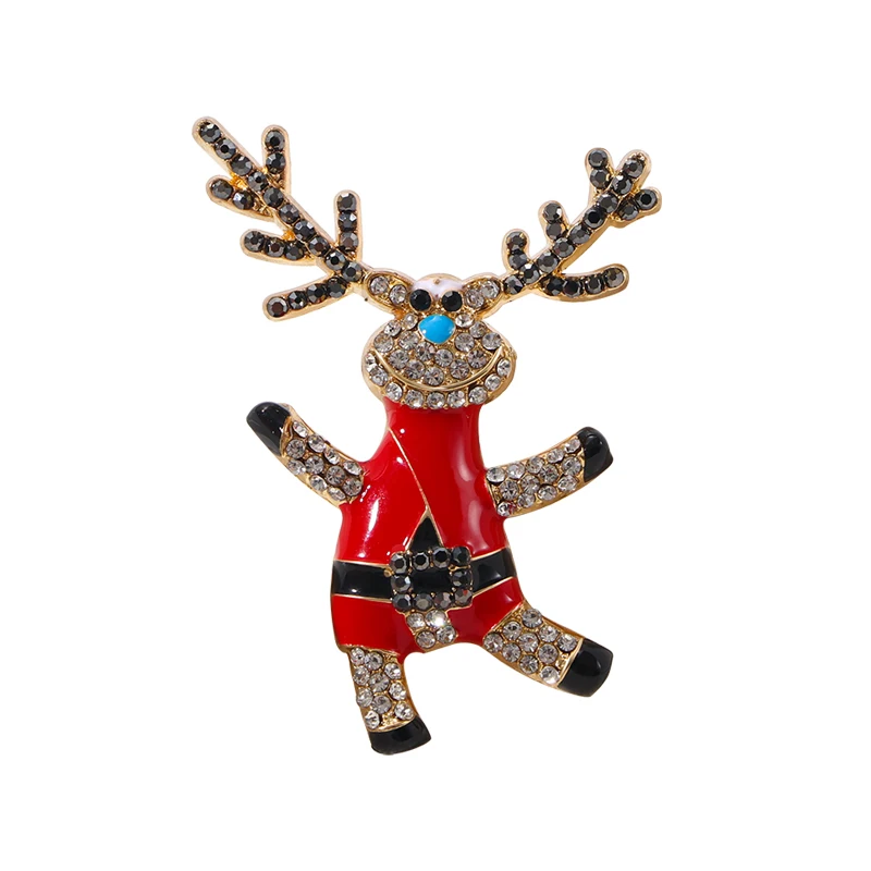 Manufacturer direct sales wholesale new products designer Christmas Snowman jewelry luxury lapel Pin for women and man