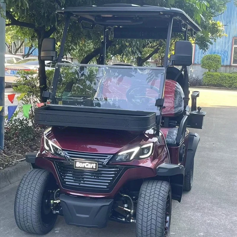 Custom High Performance Golf Buggy Cart Manufacturer Luxury 4 Seater Max 72V 5Kw Ac System Electric Golf Cart Hunting Cart